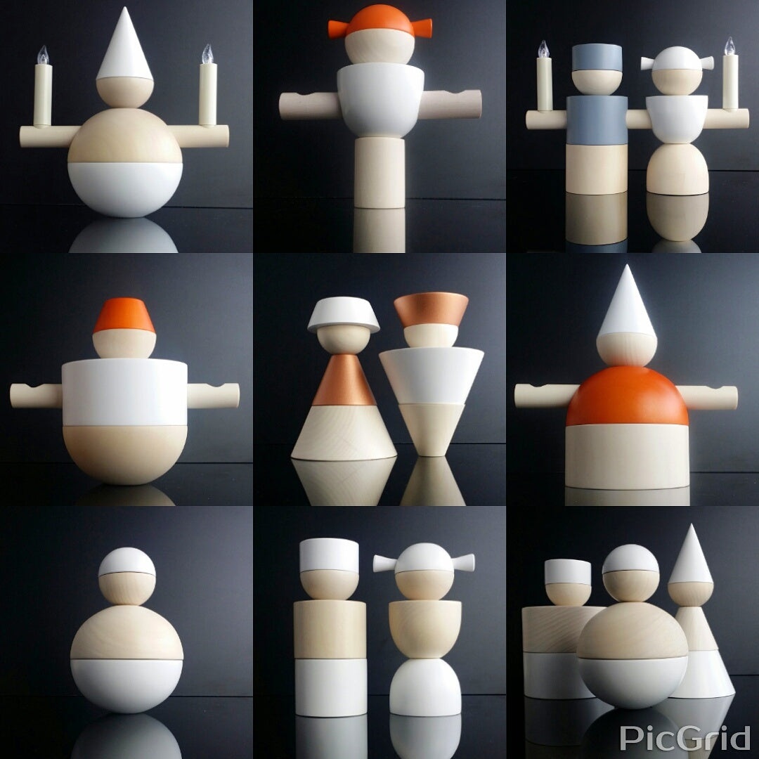 Arlecchino, candelabro | figure decorative flessibili in stile Bauhaus | Design di Cultform (copia)