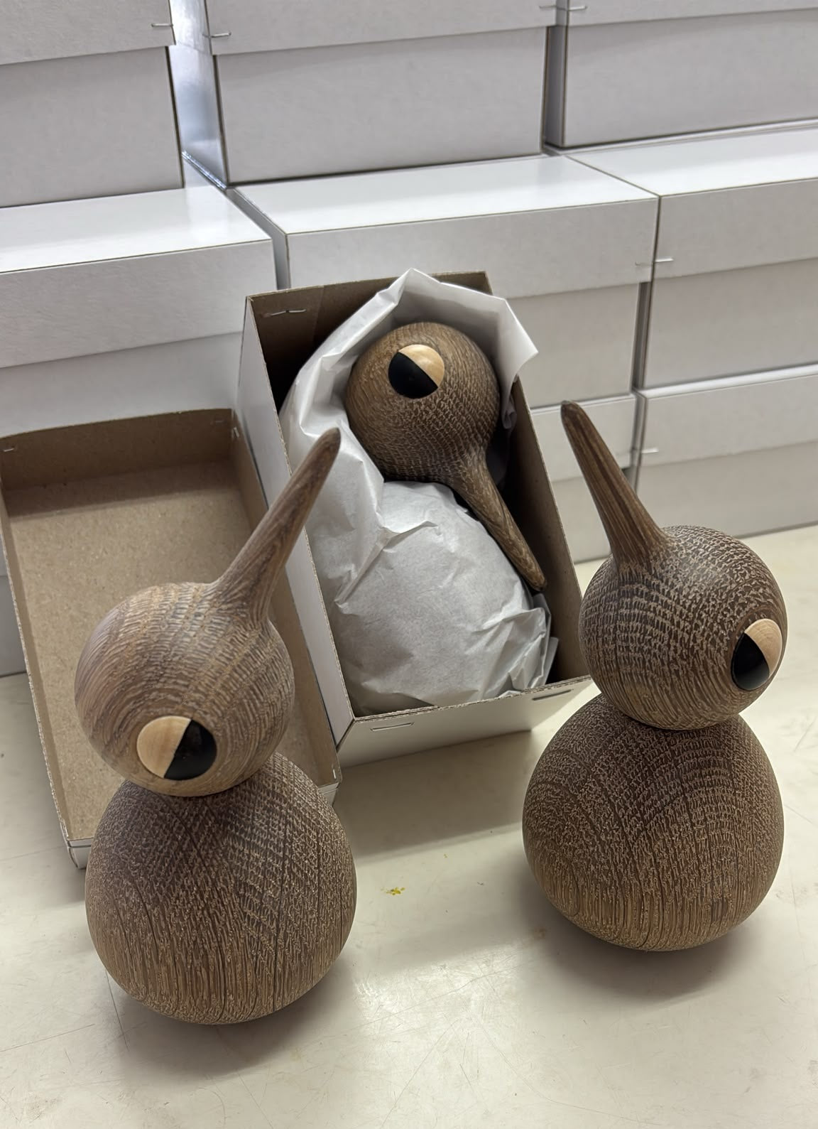 SPASSVOGEL Holzvogel mit beweglichem Kopf