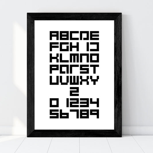 Print "Alphabet Cultform Black"