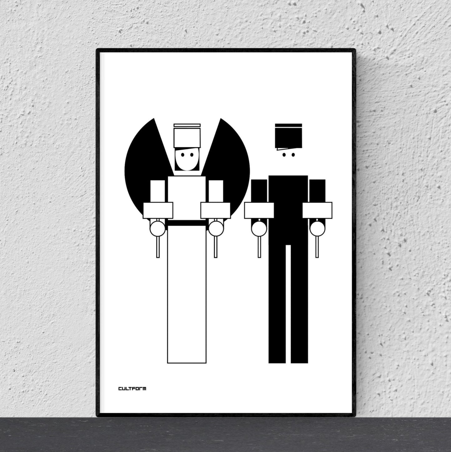 Grafik | Poster "Weihnachten Lichterpaar" Download