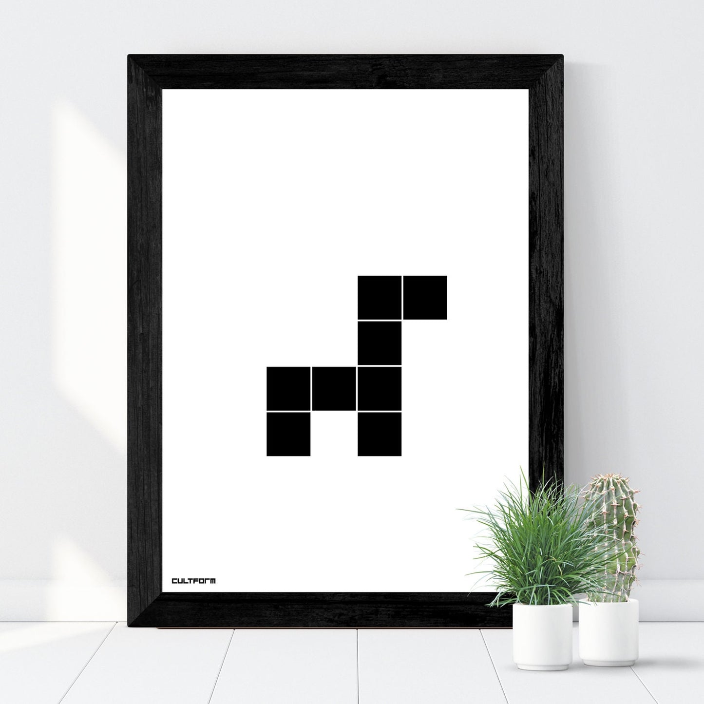 Graphic set of 3 “Square animals dog llama giraffe” download