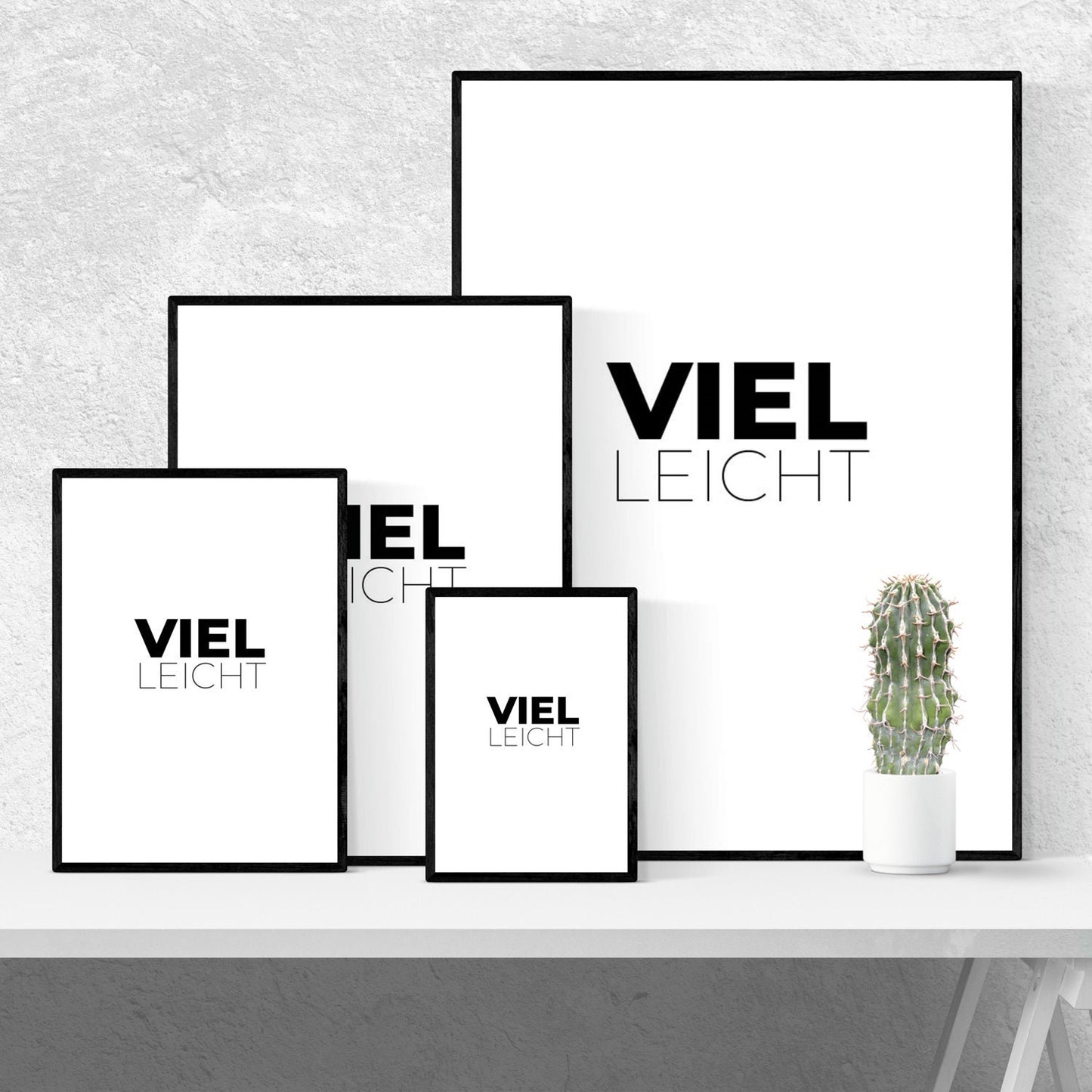 Druckgrafik "VIEL.LEICHT"