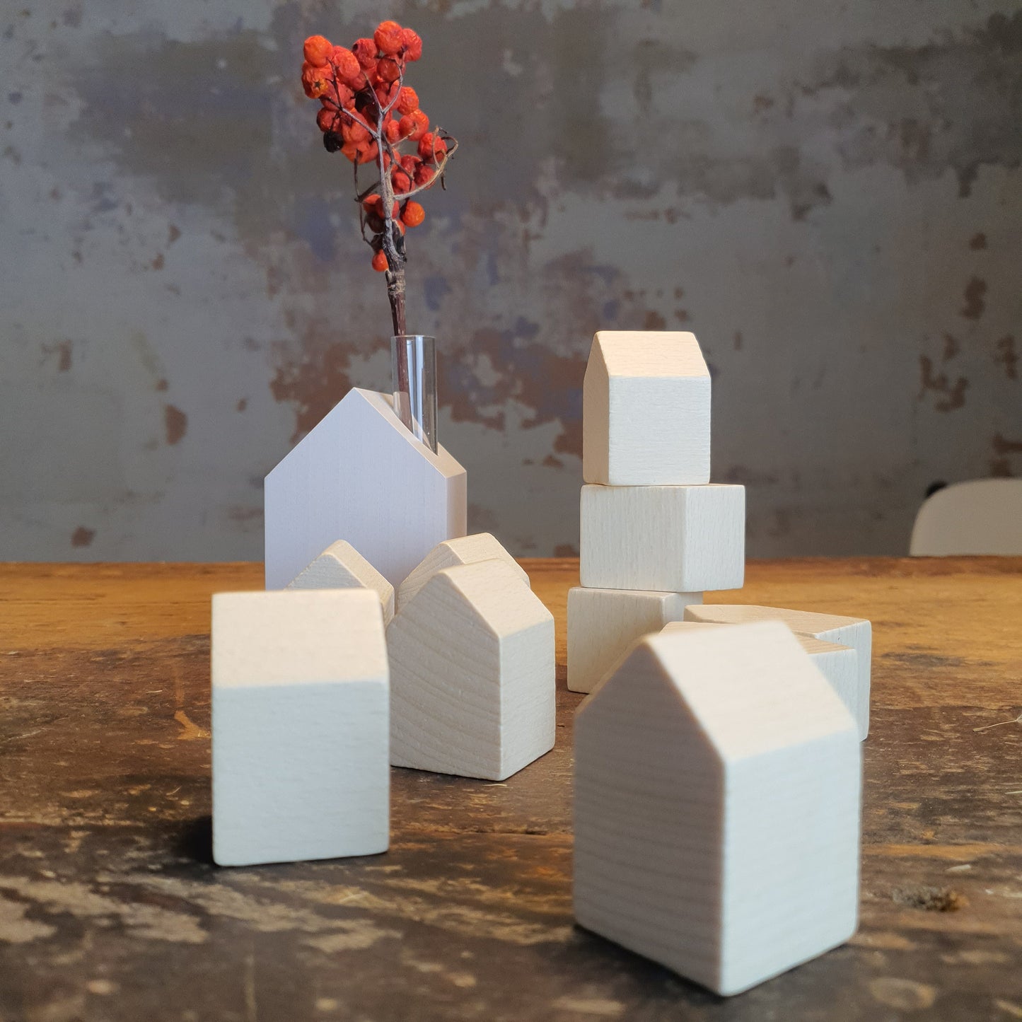 Building Blocks S Building (Block) Houses | Set of 10 | Decorative Houses