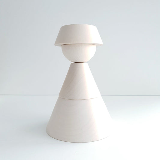 DIE STYLISCHEN DREI KÖNIGE, Stereotypen 3er Set | flexible Dekofiguren im Bauhaus-Stil | Cultform-Design
