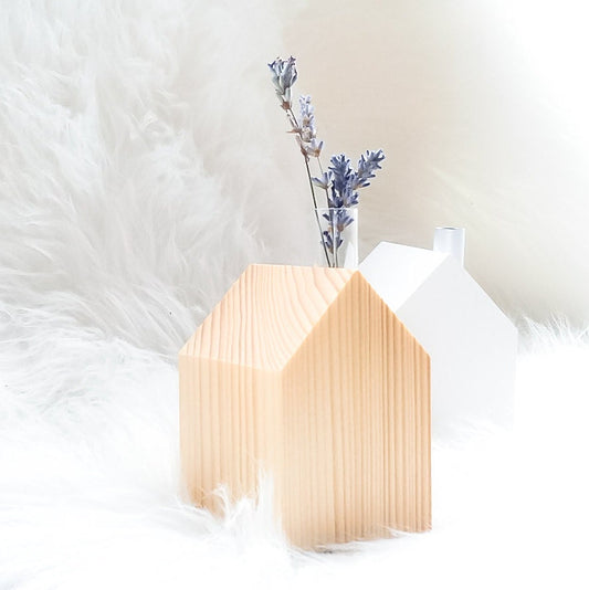 Gewächshaus M | Haus mit Reagenzglas als Vase