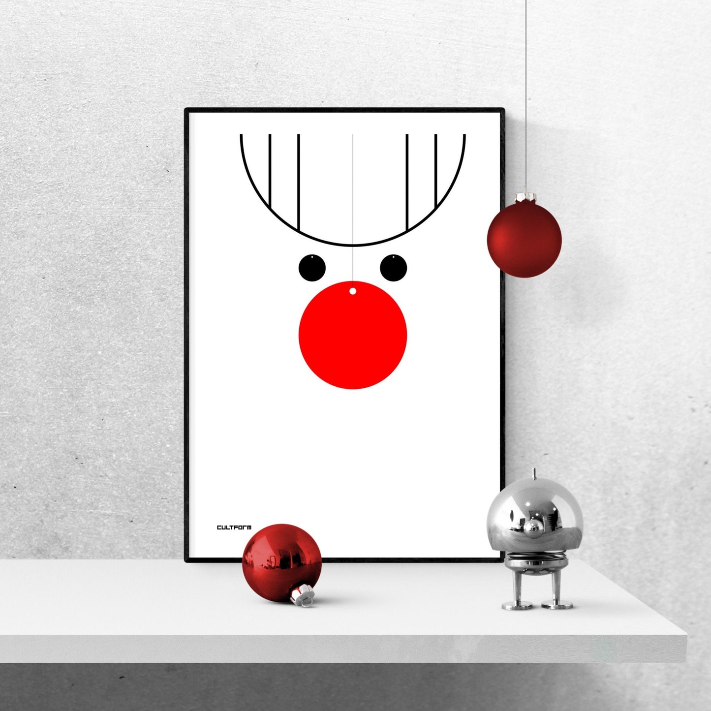 Download Weihnachtsgrafik Rudolph Santa Snowman 3er Set