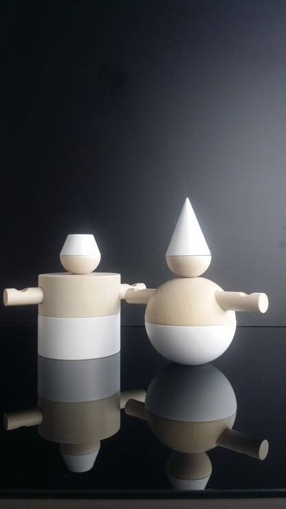 Harlequin, candelabra | flexible decorative figures in Bauhaus style | Cultform design