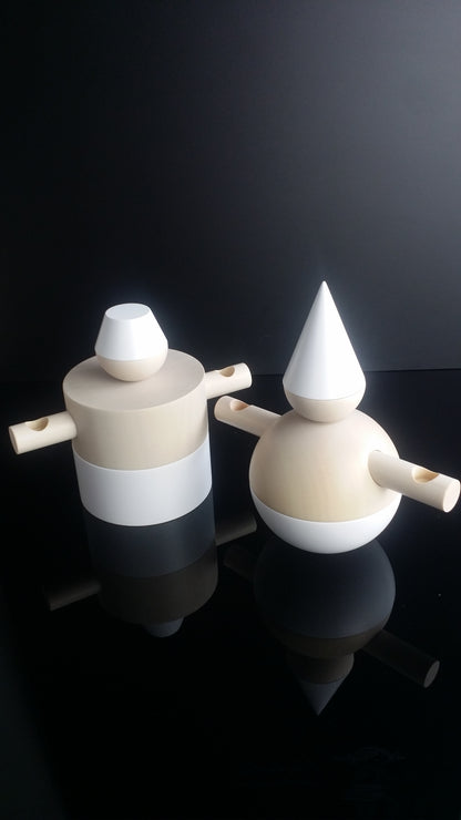 Harlequin, candelabra | flexible decorative figures in Bauhaus style | Cultform design