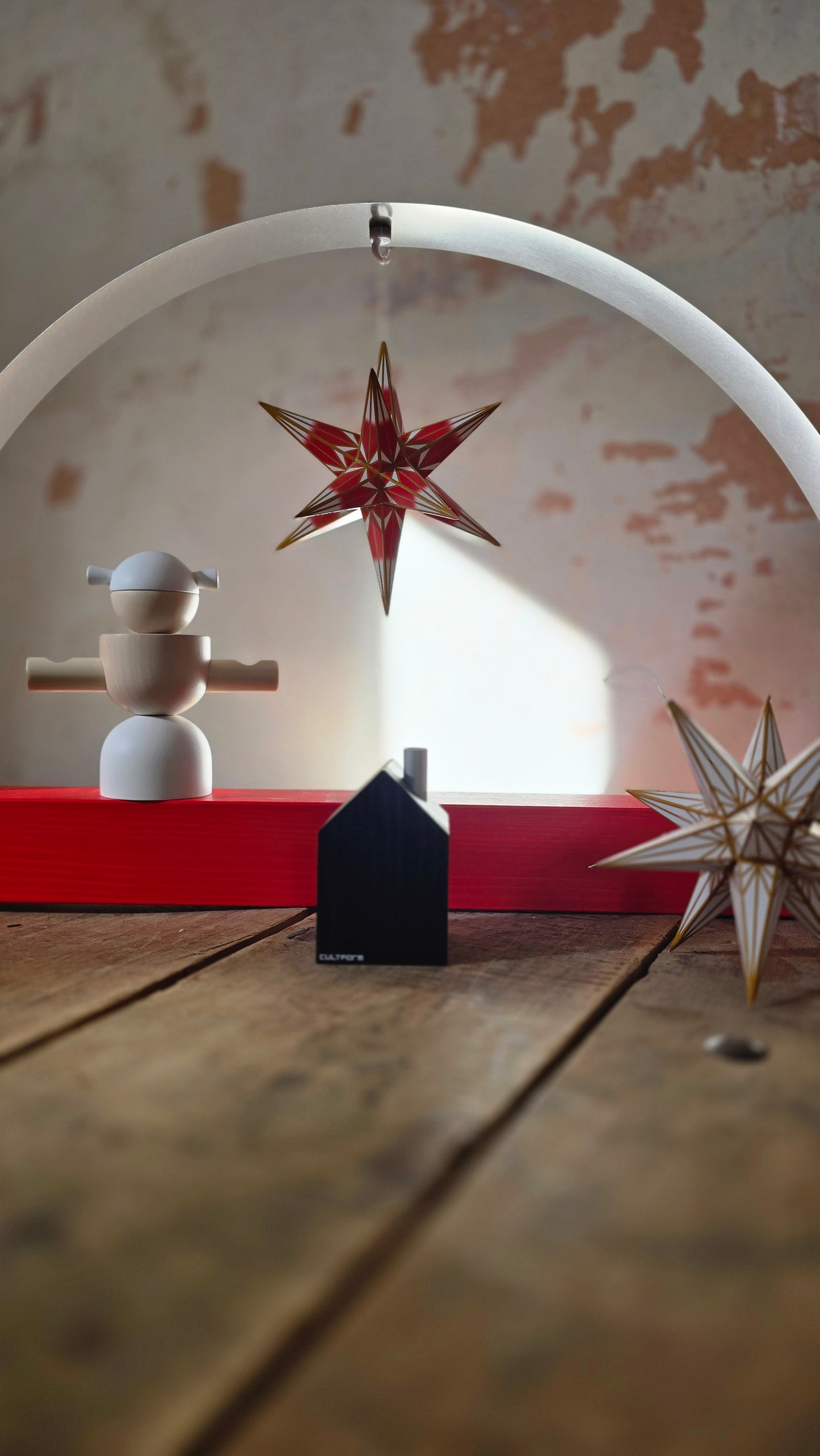 Spannungsbogen (Schwibbogen) im Set mit Original Haßlauer Weihnachtsstern