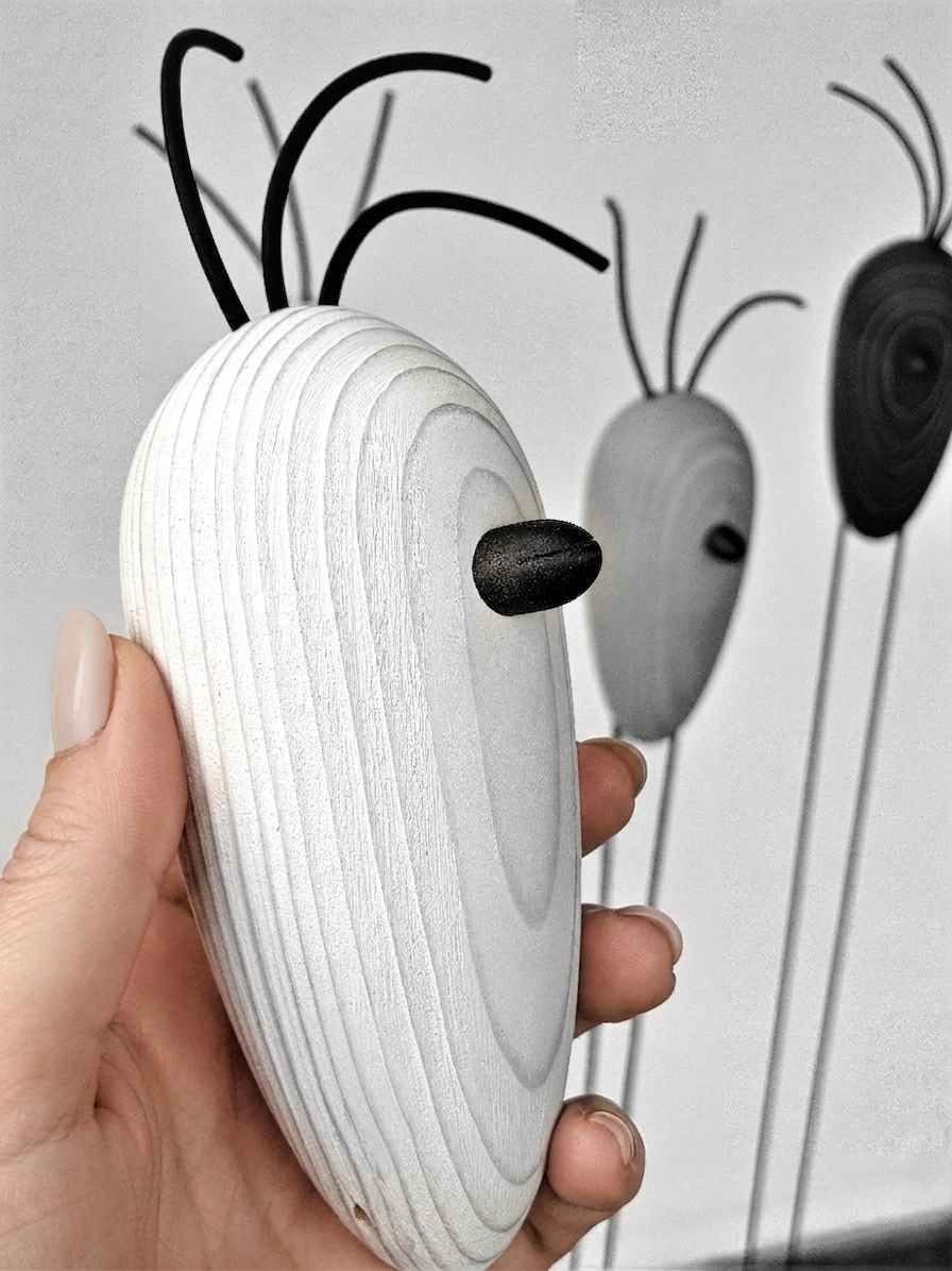 Strandhuhn Design | modernes Holzhuhn | Handmade