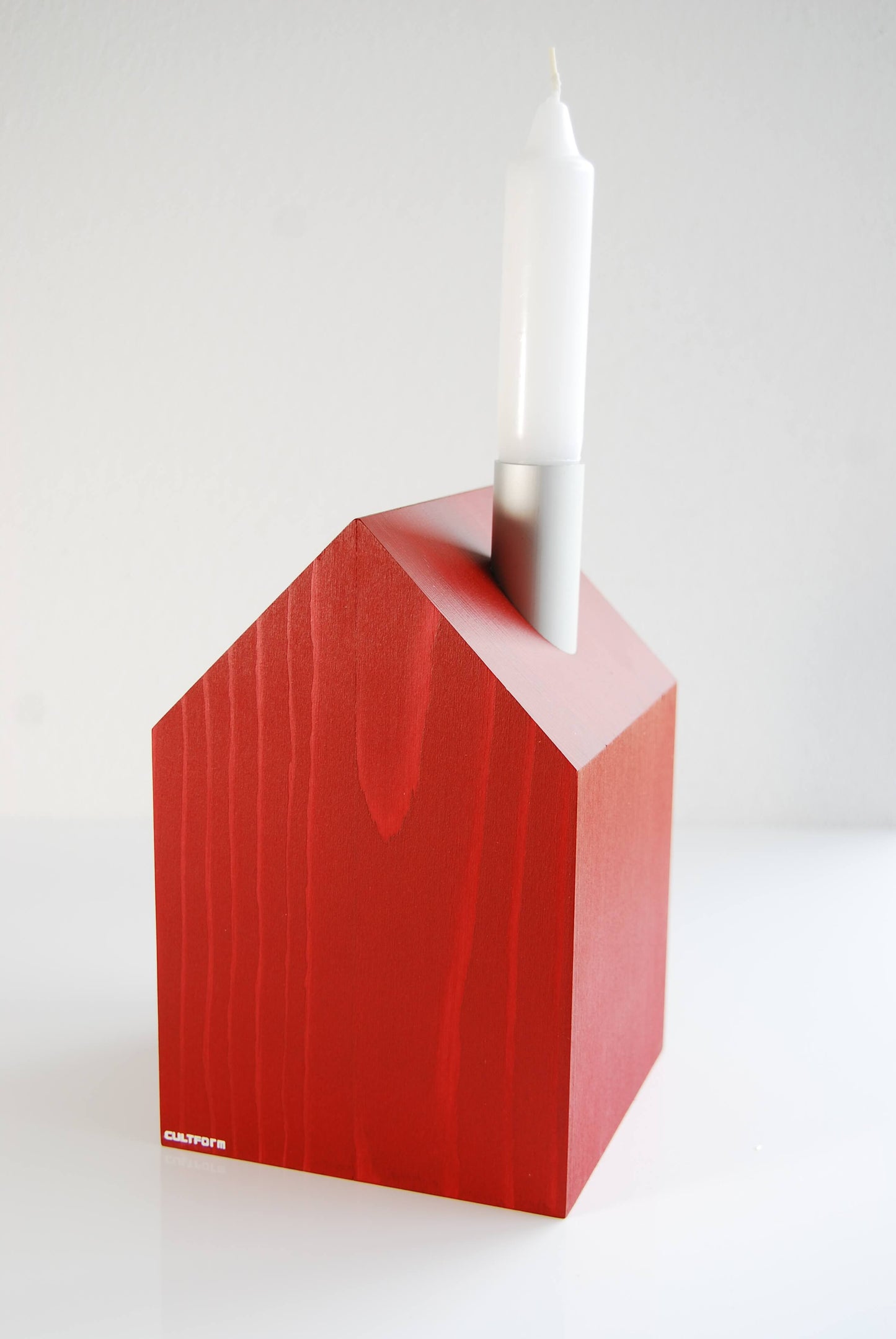 Kerzen & Gewächshaus L  | Haus mit Schornstein für Haushaltskerzen & Reagenzglas als Vase