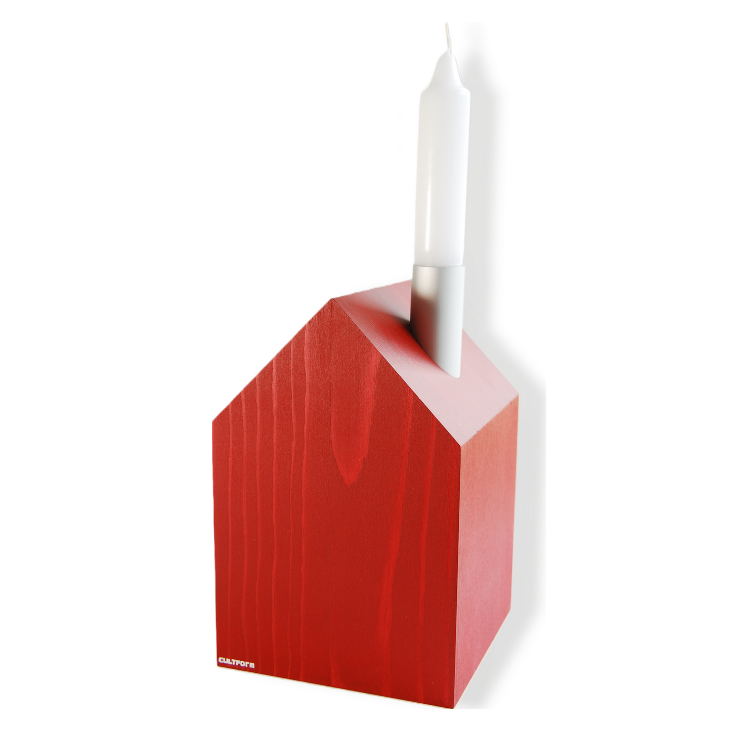 Kerzen & Gewächshaus L  | Haus mit Schornstein für Haushaltskerzen & Reagenzglas als Vase
