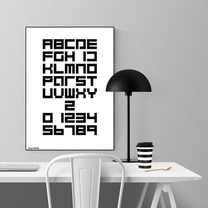 Stampa "Alfabeto Cultform Nero"