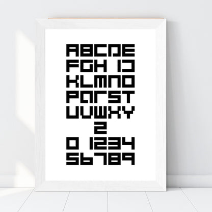 Stampa "Alfabeto Cultform Nero"