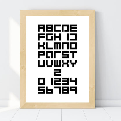 Stampa "Alfabeto Cultform Nero"