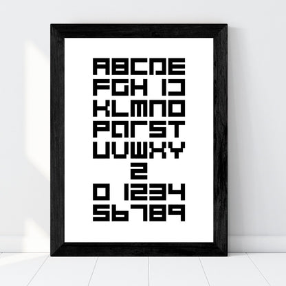 Stampa "Alfabeto Cultform Nero"