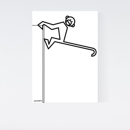 Print "Hanging Monkeys Set of 3 Black and White"