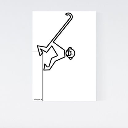 Print "Hanging Monkeys Set of 3 Black and White"