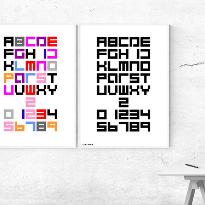 Stampa "Alfabeto Cultform Nero"