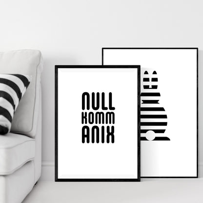 Druckgrafik "Nullkommanix"