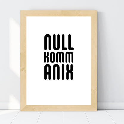 Druckgrafik "Nullkommanix"