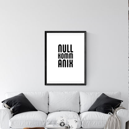 Druckgrafik "Nullkommanix"
