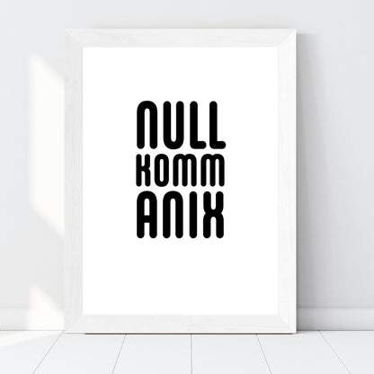 Druckgrafik "Nullkommanix"
