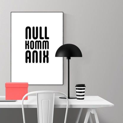 Druckgrafik "Nullkommanix"