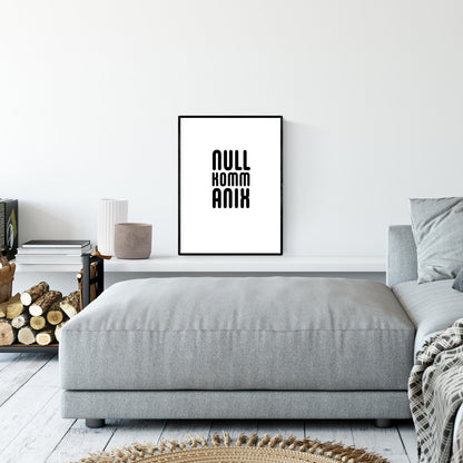 Druckgrafik "Nullkommanix"