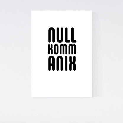 Druckgrafik "Nullkommanix"