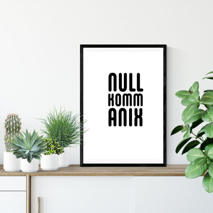 Druckgrafik "Nullkommanix"