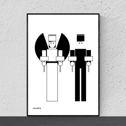 Grafik | Poster "Weihnachten Lichterpaar" Download