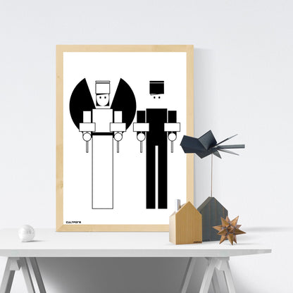 Grafik | Poster "Weihnachten Lichterpaar" Download