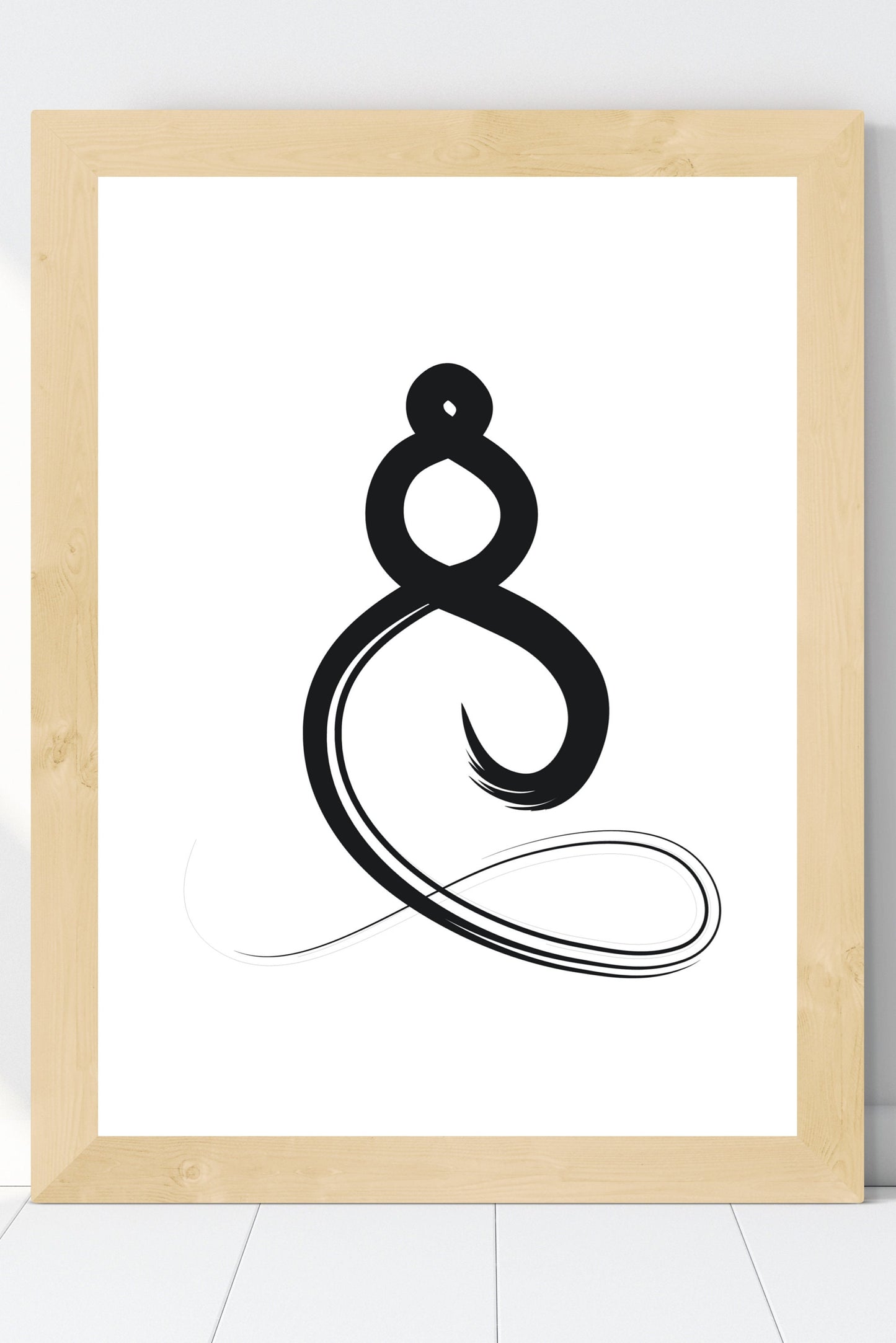 Grafik "Meditation-Pinsel-Kalligraphie" Download