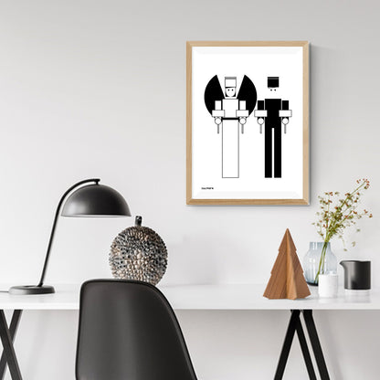 Druckgrafik | Poster "Weihnachten Lichterpaar" "Engel & Bergmann"