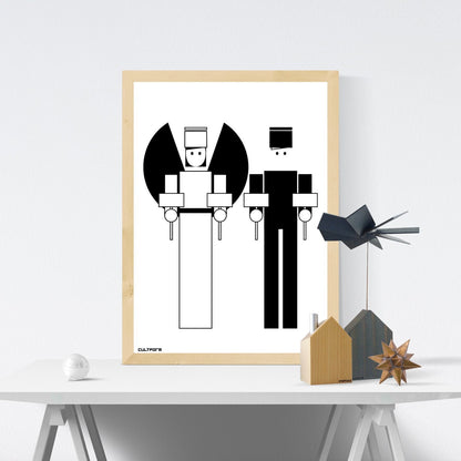 Druckgrafik | Poster "Weihnachten Lichterpaar" "Engel & Bergmann"