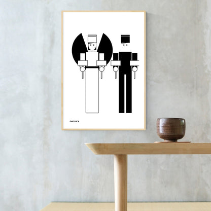 Grafik | Poster "Weihnachten Lichterpaar" Download