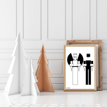 Grafik | Poster "Weihnachten Lichterpaar" Download