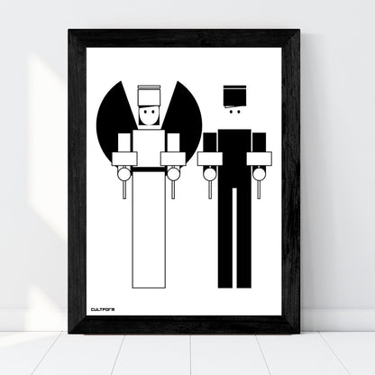 Druckgrafik | Poster "Weihnachten Lichterpaar" "Engel & Bergmann"