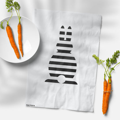 Osterposter: Grafik "Osterhase Gestreift SW" Download