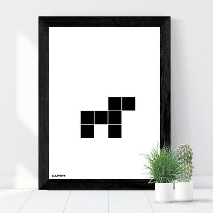 Grafik 3er Set "Quadrattiere Hund Lama Giraffe" Download