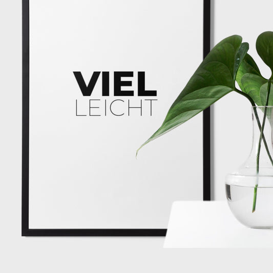 Grafik "VIEL.LEICHT - schwarz" Download