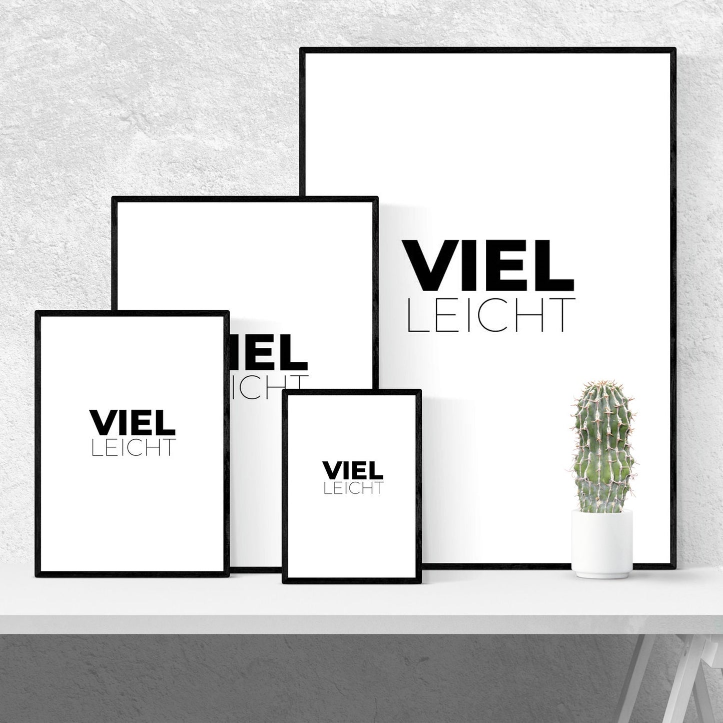 Grafik "VIEL.LEICHT - schwarz" Download