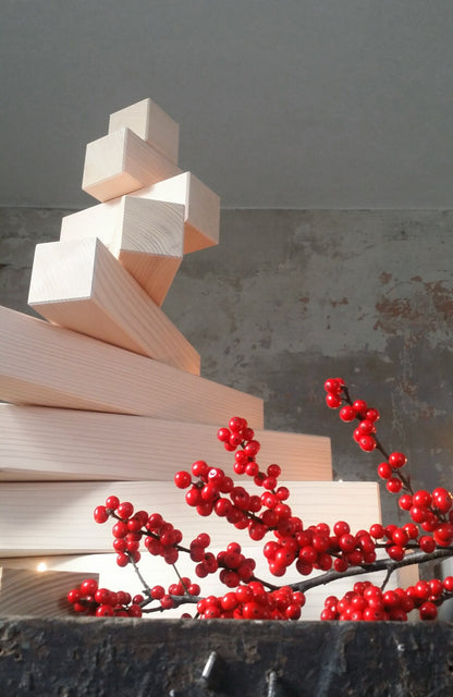 Light spruce | Alternative to a Christmas tree | Tealight holder | Wooden Christmas tree
