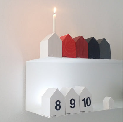 Corona dell'Avvento casa | 4x Casa delle candele M