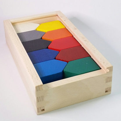 Blocchi da costruzione S costruzione (blocchi) case | Set da 10 | Case decorative