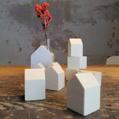Blocchi da costruzione S costruzione (blocchi) case | Set da 10 | Case decorative