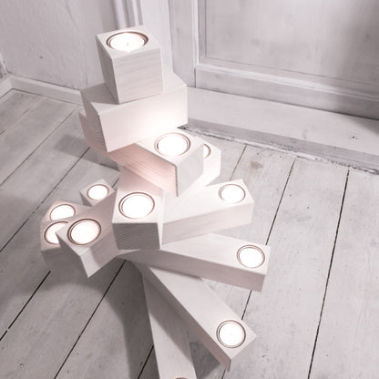 Light spruce | Alternative to a Christmas tree | Tealight holder | Wooden Christmas tree