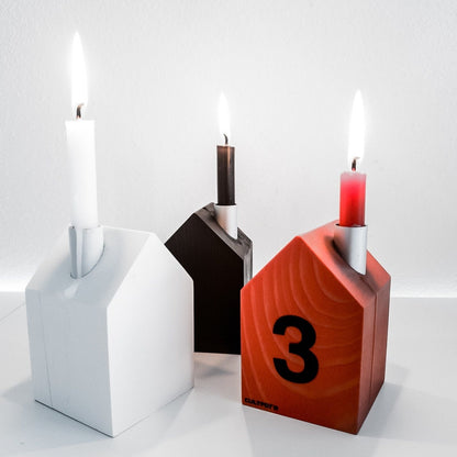 Corona dell'Avvento casa | 4x Casa delle candele M
