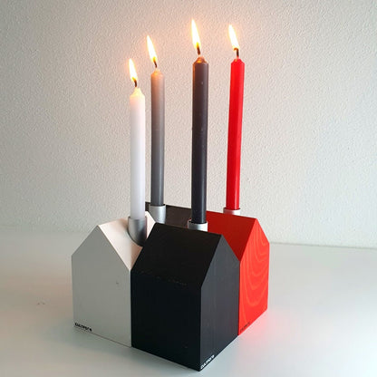 Corona dell'Avvento casa | 4x Casa delle candele M